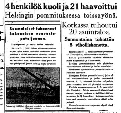 Helsingin Sanomat 8.7.1941