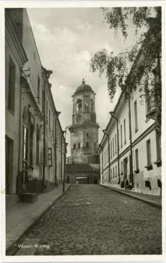 Viipuri, 1930-luku, Vesiportinkatu. Kuva: Lappeenrannan museot.